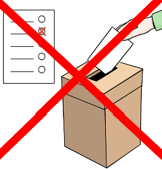 An der Wahl darf nicht teilgenommen werden